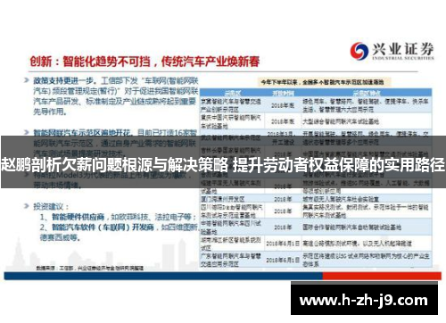 赵鹏剖析欠薪问题根源与解决策略 提升劳动者权益保障的实用路径