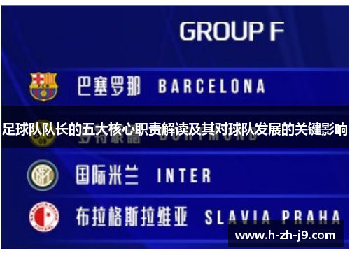 足球队队长的五大核心职责解读及其对球队发展的关键影响